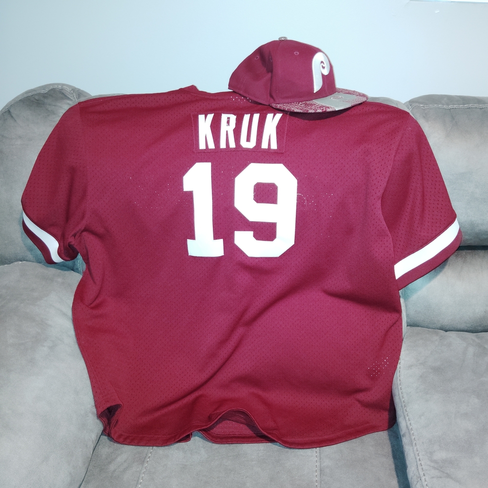 Mitchell & Ness Maroon Cooperstown Collection Jer… - image 2